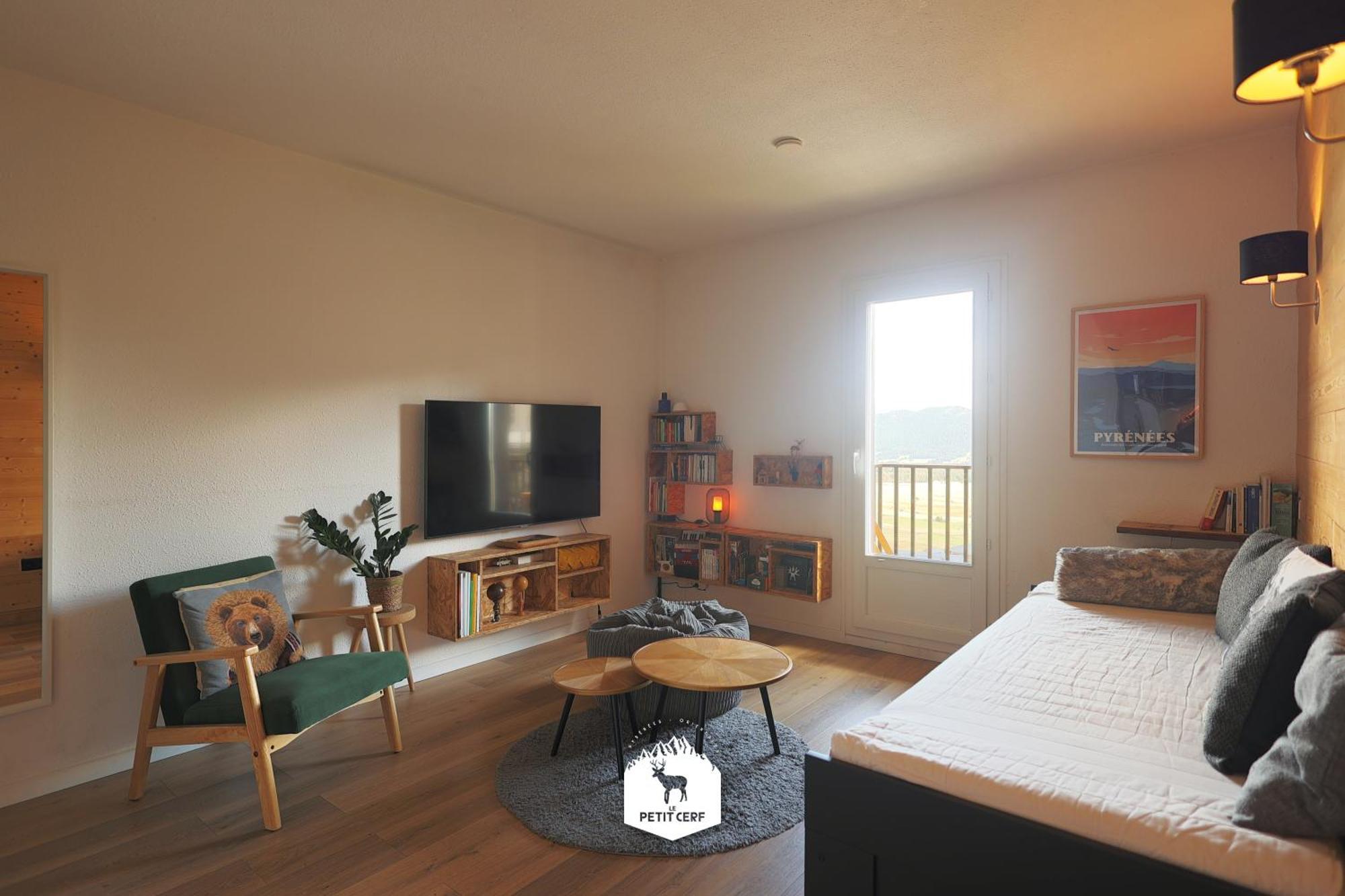 Le Petit Ours & Le Petit Cerf - Studios Vue Lac & Montagnes Les Angles  Exterior foto