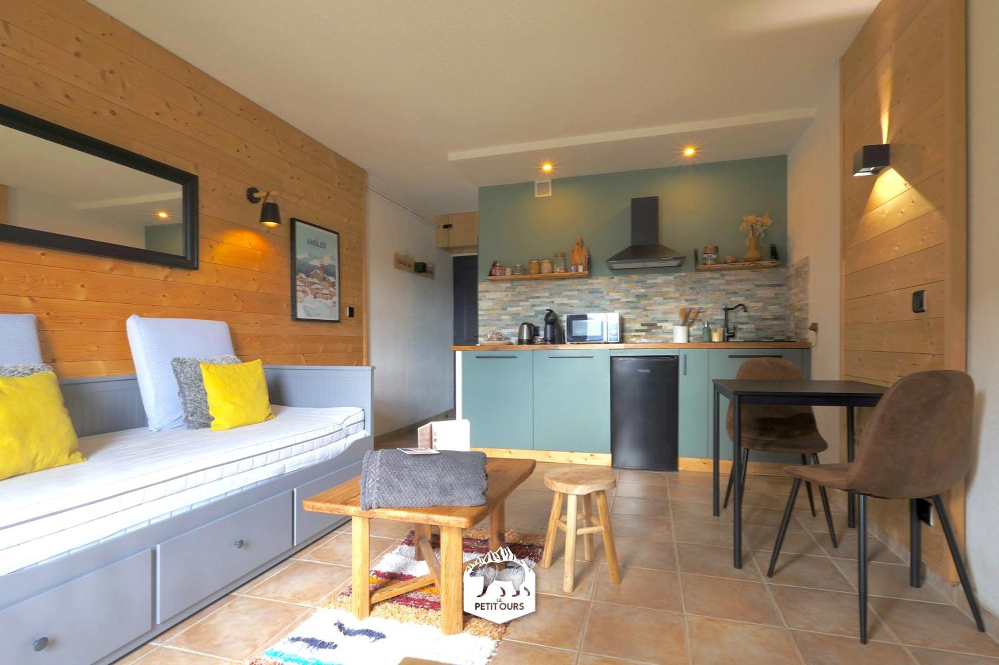 Le Petit Ours & Le Petit Cerf - Studios Vue Lac & Montagnes Les Angles  Exterior foto